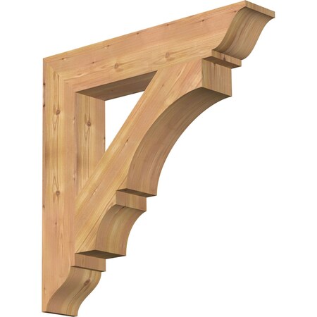 Balboa Traditional Smooth Bracket, Western Red Cedar, 5 1/2"W x 32"D x 32"H